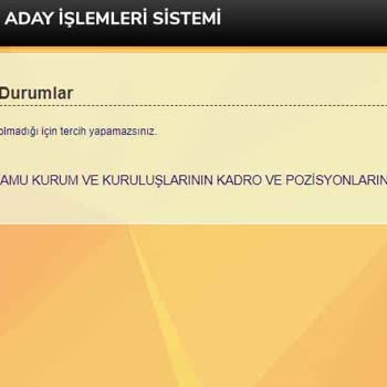 Ösym 2023/2 Tercih Yapamıyorum