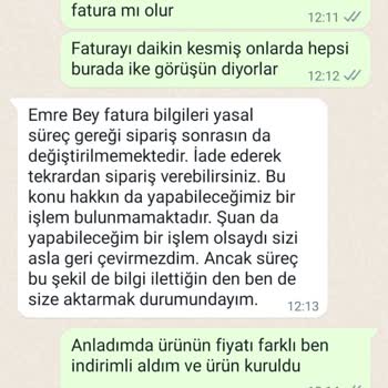 Hepsiburada.com Yanlış Kestiği Faturayı Düzeltmiyor