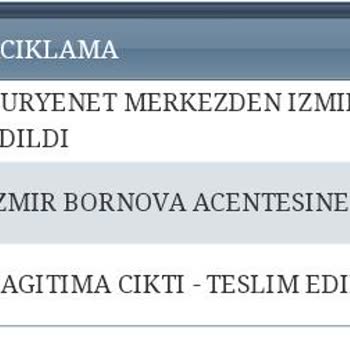 Kuryenet Bornova Acentesi Dağıtım Yapmıyor