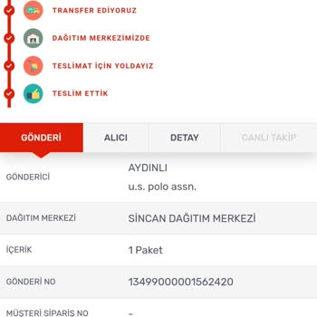 Kargomsende Teslim Edilmeyen Kargo, Teslim Edildi Gözüküyor