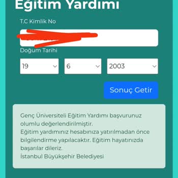 İBB Bursum Olumsuz Sonuçlandı