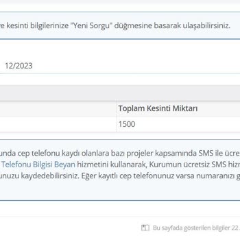 SGK Bayram İkramiye Borcu Kesintisi