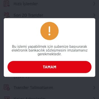 Ziraat Bankası Elektronik Bankacılık Sözleşmesi Hatası