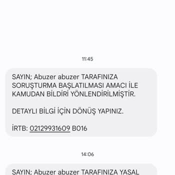HINTELHB (SMS) Haksız Borç İddiasına İtiraz