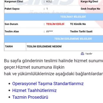 Aras Kargo İzmir Ayrancılar Yazı Başı Şubesi