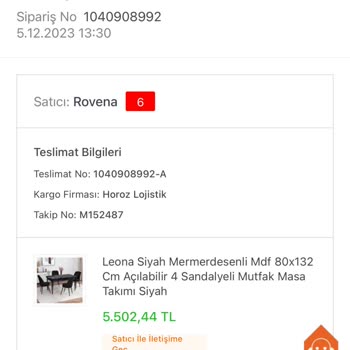 Rovena Ürün Teslim Edilmemesi