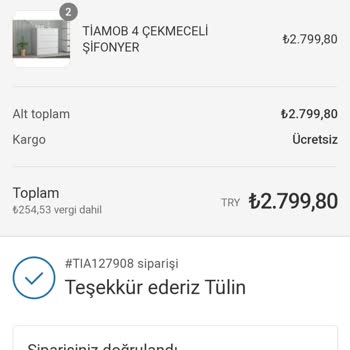 Tiamob Eksik Ürün Gönderimi