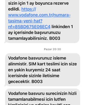 Vodafone Hattımı Teslim Etmiyor