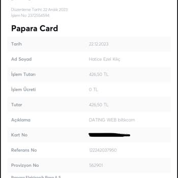 Biltk.com Benden Habersiz Kartımdan Para Çekilmesi
