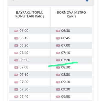 İzmir Eshot Otobüs Saatlerinin Değişmesi