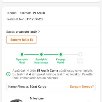 Sürat Kargo Kargomu Neden Getirmiyorsun?