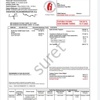 Vizyon Elektrik Para Tarafından İsteğim Dışında Yapılan Abonelikler