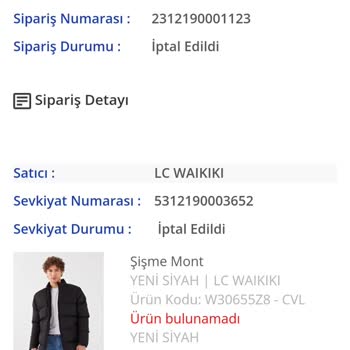 LC Waikiki İptal Sonrası Ödenmeyen Param