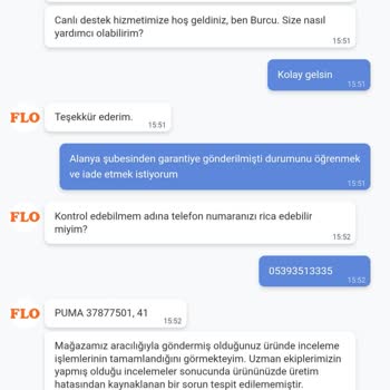 Puma Kalitesiz Ürün Ve İlgisiz Hizmet