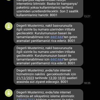 Türk Telekom Nakil İşlemi Yapılamaması