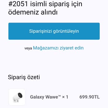 Galaxywawe Kargoya Verilmedi Ve İletisim Sağlanabilecek Kimse Yok
