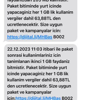 Turkcell İnternetim Hemen Bitti