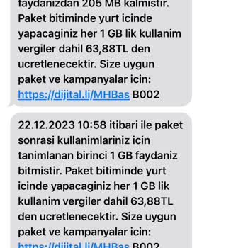 Turkcell İnternetim Hemen Bitti