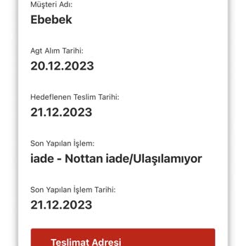 AGT Kurye (aynigunteslim.com) Bebek Arabası Teslimat Sorunu!