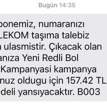 Vodafone Taahhüdüm Bulunmamasına Rağmen Faturama Cayma Bedeli Yansıtılması