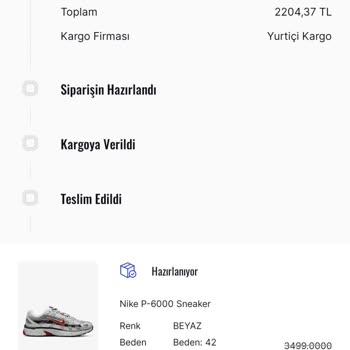 Sneaks Up Siparişimin Bilgim Dışında İptal Et Dilmesi