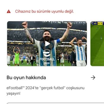 Samsung Telefon E Football 2024 Cihazınız Bu Sürümle Uyumlu Değil Hatası