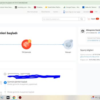 Aliexpress'ten Sipariş Gümrük Sorunu