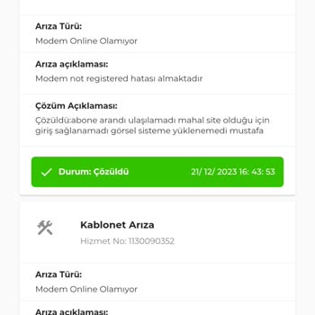TÜRKSAT Kablo Net İnternet Arızası