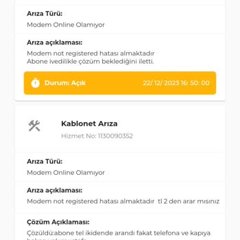 TÜRKSAT Kablo Net İnternet Arızası