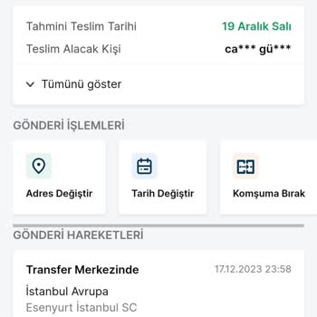 Trendyol'dan Gelmeyen Kargo