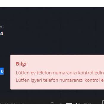 Passolig Kart Başvuru Ev/iş Telefonu Hatası