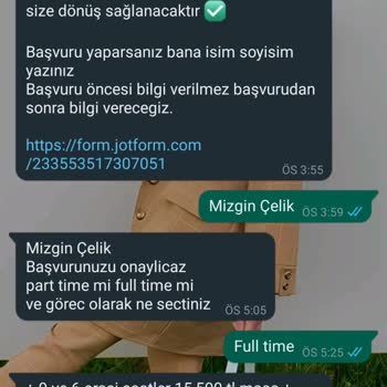 Jotform Part-Time İş Başvurusu Mağduriyeti