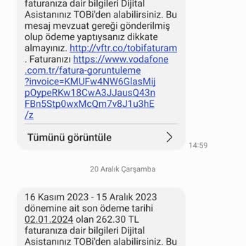 Vodafone Fatura Şikayet Hk