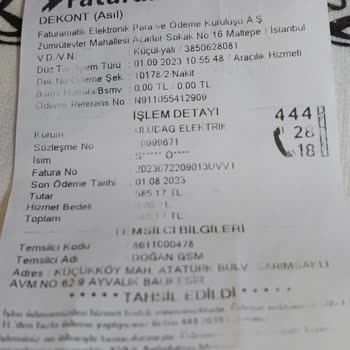 Uludağ Elektrik Dağıtım Otomatik Ödemede Fazladan Tahsilat Mağduriyeti