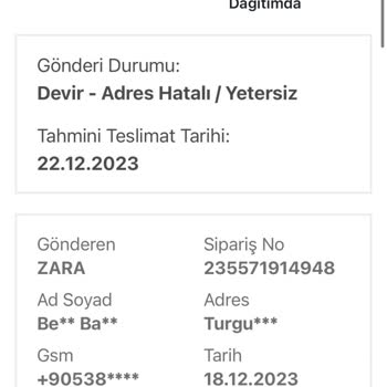 Bir Günde Kargo Dağıtımdaki Kargom Teslim Edilmiyor