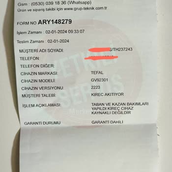 Teknosa'dan Alınan Tefal 9230 Kireç Akıtan Buhar Kazanlı Ütü