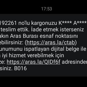 Aras Kargo Kuryesinden Şikayetçiyim Lütfen Gereken Yapılsın
