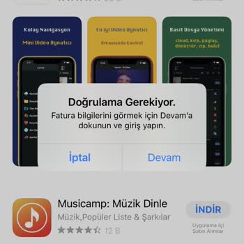 Apple Uygulama İndiremiyorum M