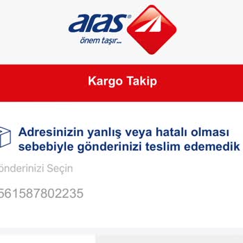 Aras Kargo Yalan Bahanelerle Kargolarımı Teslim Etmiyor