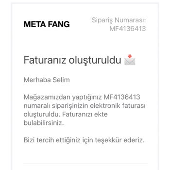 Meta Fang Ürünümü Göndermiyor, Paramı İade Etmiyor