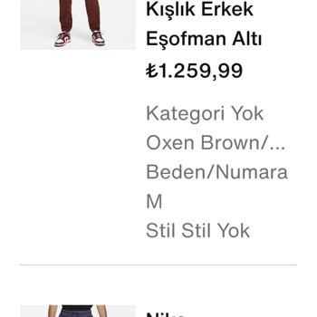 Nike Ürünün Tüylenme Yapması