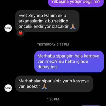 Naia İstanbul Naia Kargo Ve Müşteri Hizmetleri Problemi