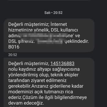 Vodafone Evde İnternet 5 Günlük İnternet Kesintisi