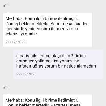 N11.com Sattığı Bozuk Ürünle İlgilenmiyor, Sürekli Oyalıyor