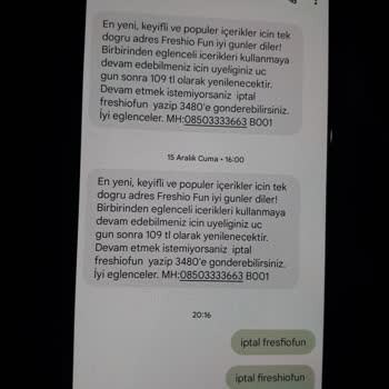 Bilgim Ve Onayım Olmadan Freshiofun Aboneliği