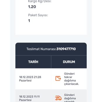 Sürat Kargo Teslim Edilmeyen Kargo