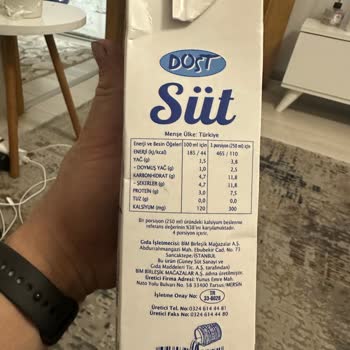 BİM Dost Marka Süt