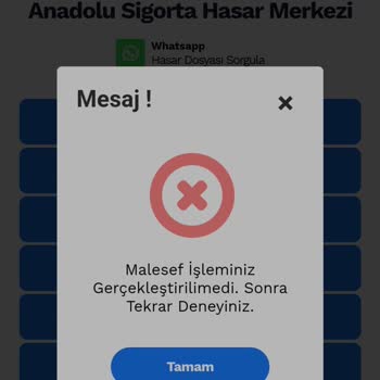 Anadolu Sigorta Biletim Güvende İptal Seçeneği Çalışmıyor