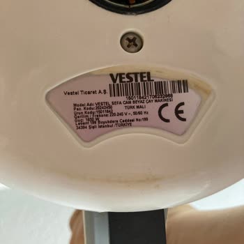 Vestel Çay Makinesi Yedek Parça Bulunabilirliği İle İlgili Destek Talebi