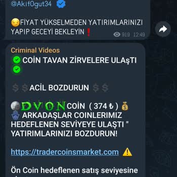 Telegram Kripto Para Do'la'n'dı'rı' C'ılığı